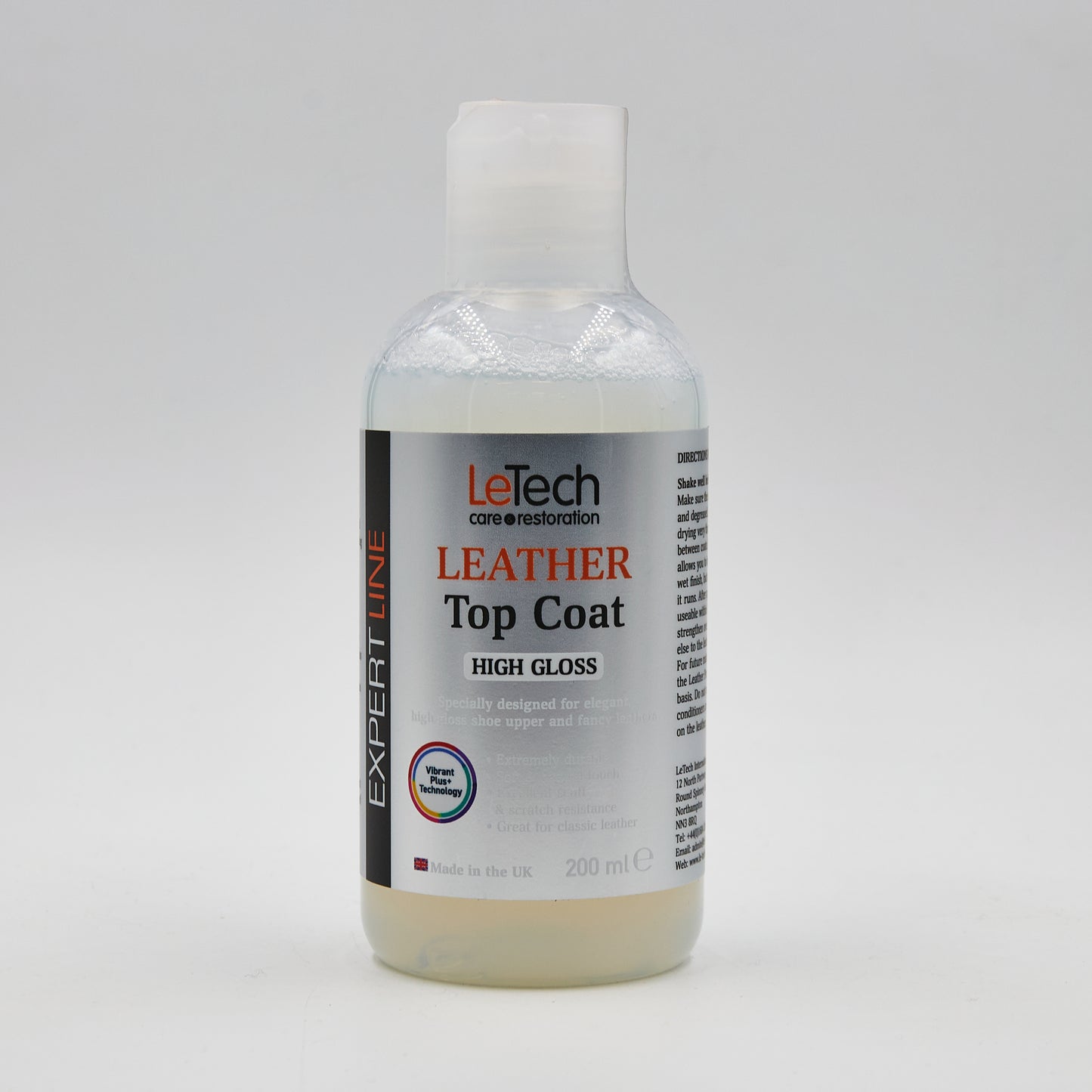 Top Coat haute brillance pour Cuir LeTech