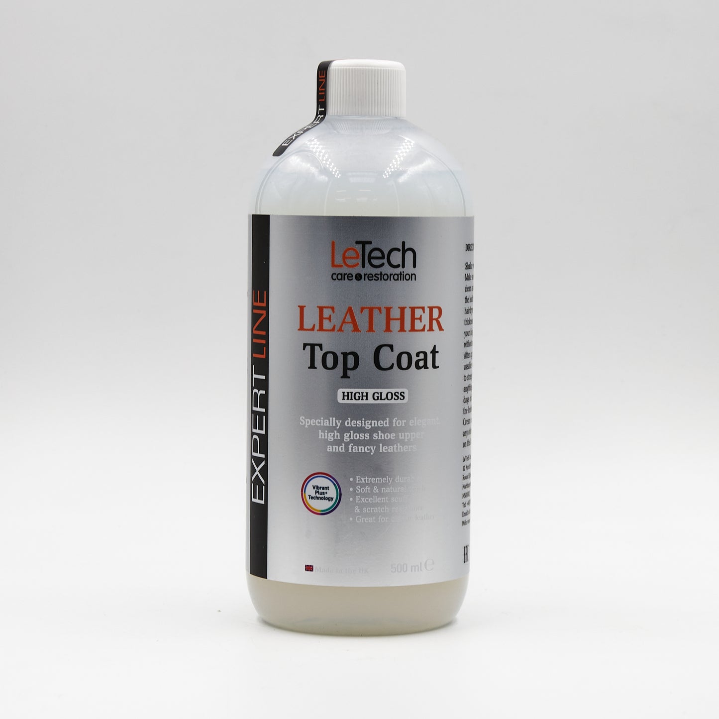 Top Coat haute brillance pour Cuir LeTech