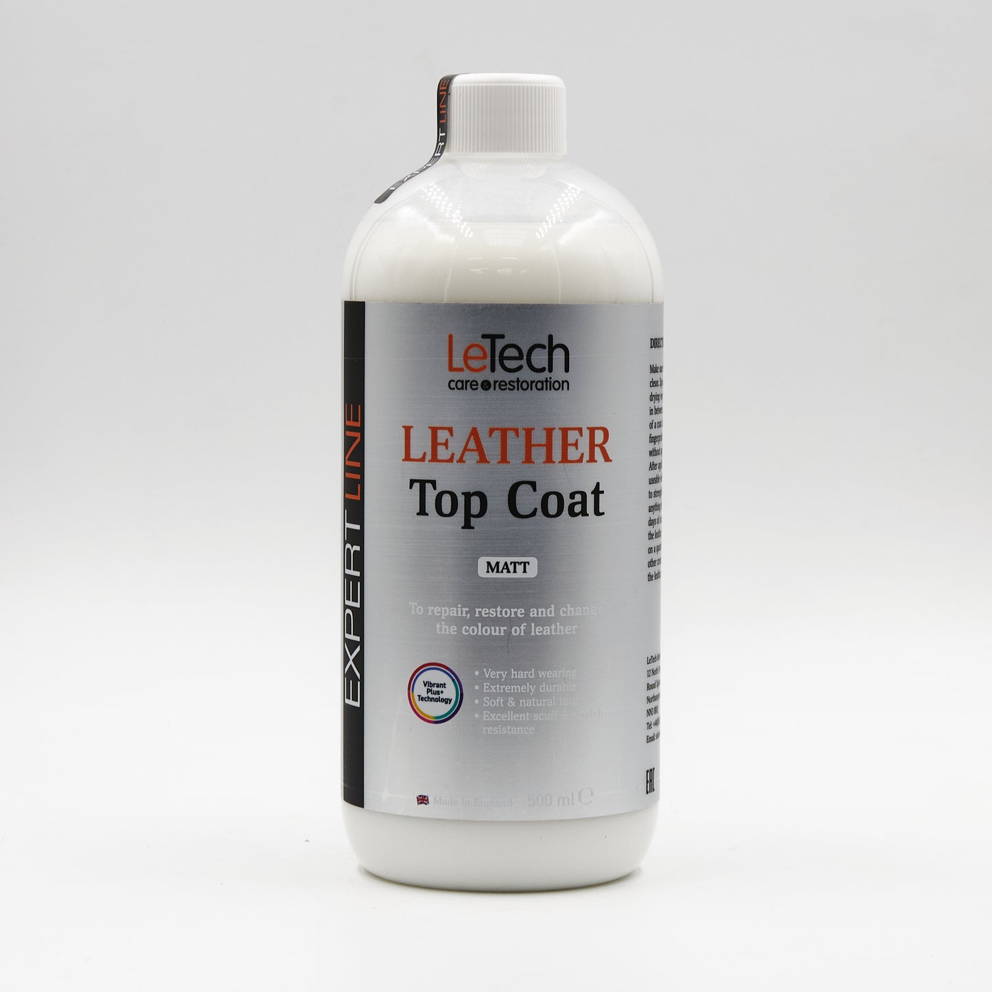 Top Coat Mat pour Cuir LeTech